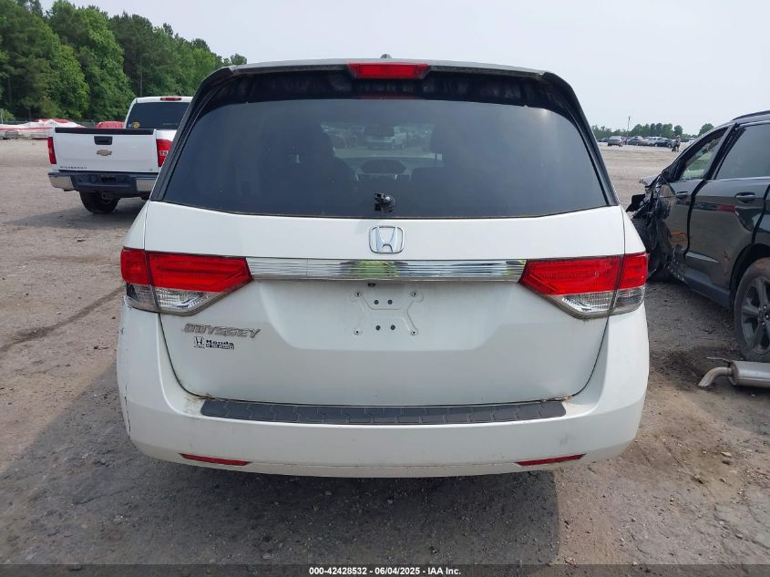 2015 Honda Odyssey Ex-L VIN: 5FNRL5H64FB125727 Lot: 42428532