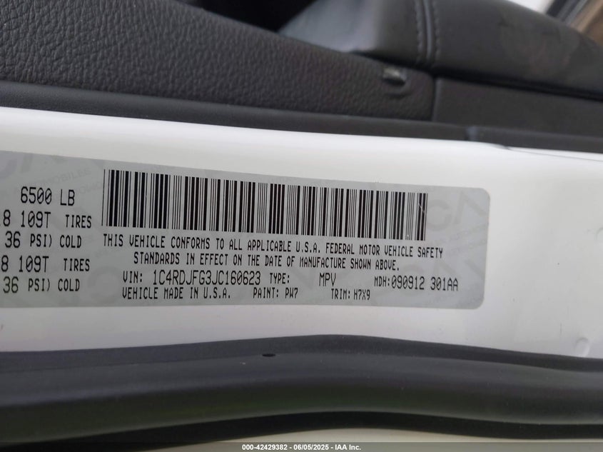 2018 DODGE DURANGO SPECIAL SERVICE AWD - 1C4RDJFG3JC160623