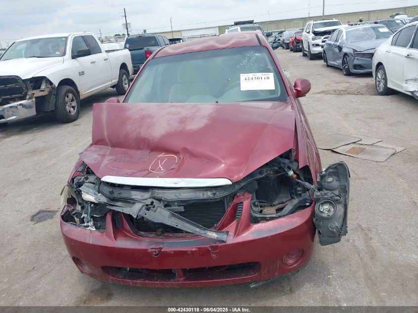 2006 Kia Spectra Ex/Lx/Sx VIN: KNAFE121865358303 Lot: 42430118