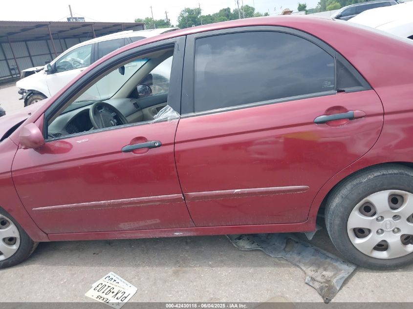 2006 Kia Spectra Ex/Lx/Sx VIN: KNAFE121865358303 Lot: 42430118