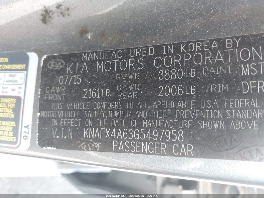 2016 KIA FORTE LX - KNAFX4A63G5497958