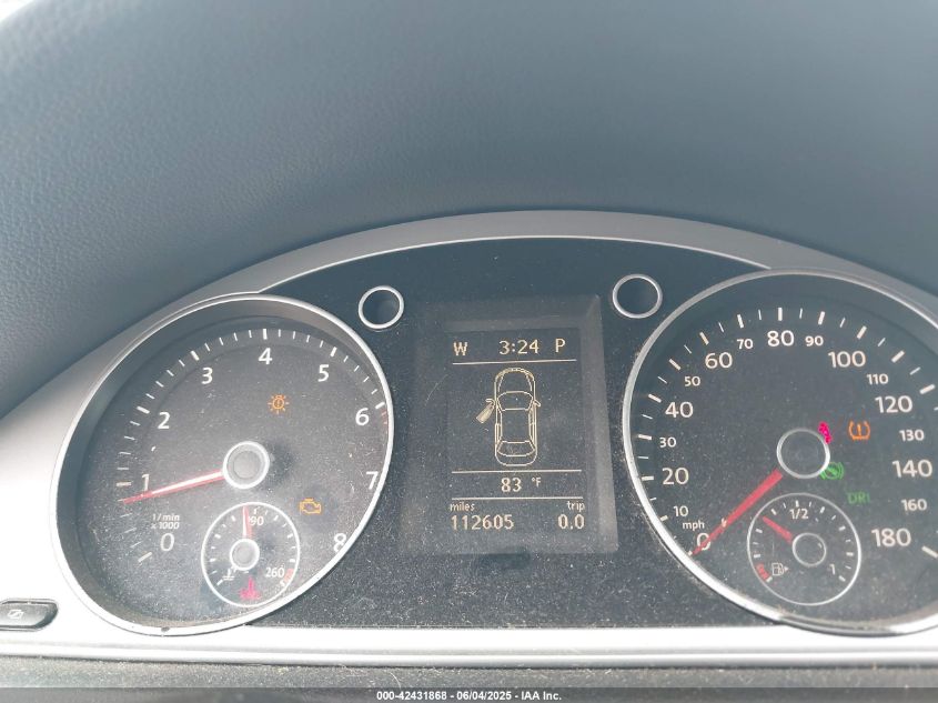 2012 Volkswagen Cc Sport VIN: WVWMN7AN2CE500755 Lot: 42431868