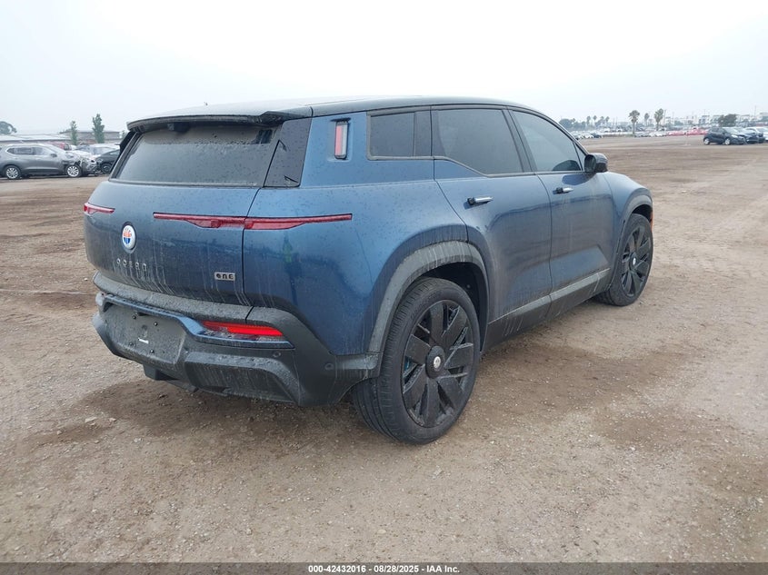 Vin: vcf1zbu27pg001875, lot: 42924583, fisker ocean one 20234