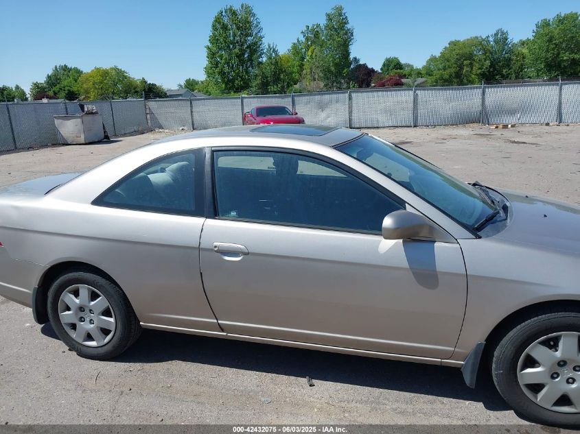 2002 Honda Civic Ex VIN: 1HGEM22082L098507 Lot: 42432075