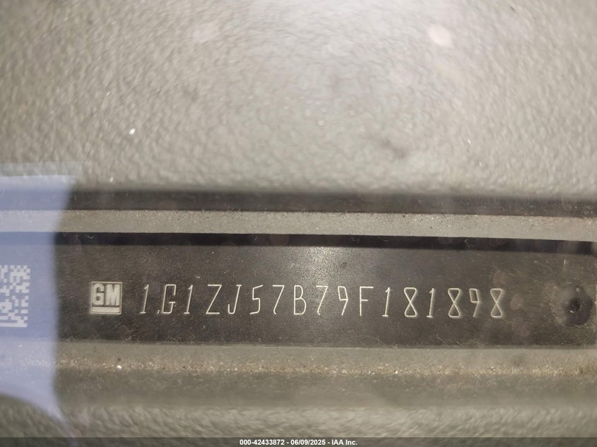 2009 CHEVROLET MALIBU VIN: 1G1ZJ57B79F181898