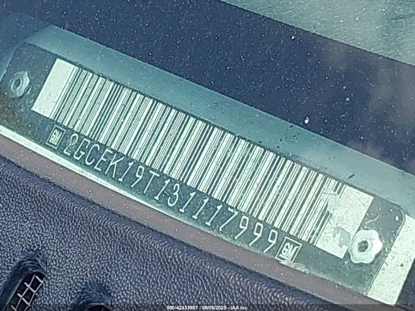 2003 Chevrolet Silverado 1500 Ls VIN: 2GCEK19T131117999 Lot: 42433997