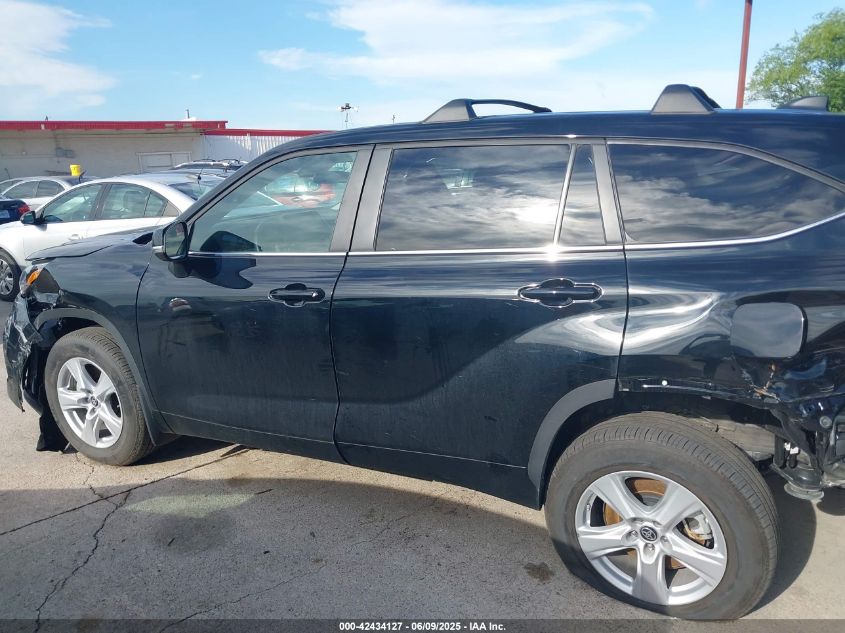 2024 Toyota Highlander Le VIN: 5TDKDRBH4RS560084 Lot: 42434127