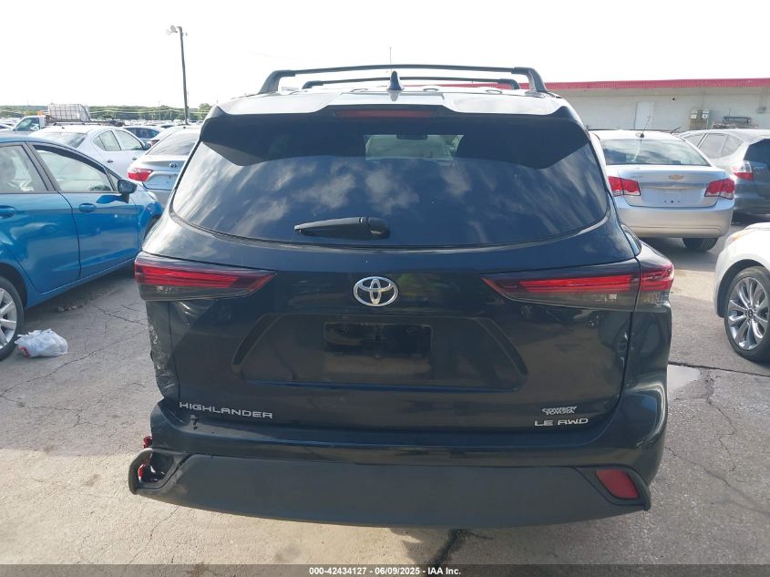 2024 Toyota Highlander Le VIN: 5TDKDRBH4RS560084 Lot: 42434127