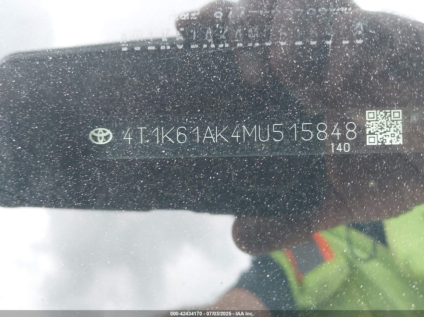 2021 TOYOTA CAMRY XSE - 4T1K61AK4MU515848