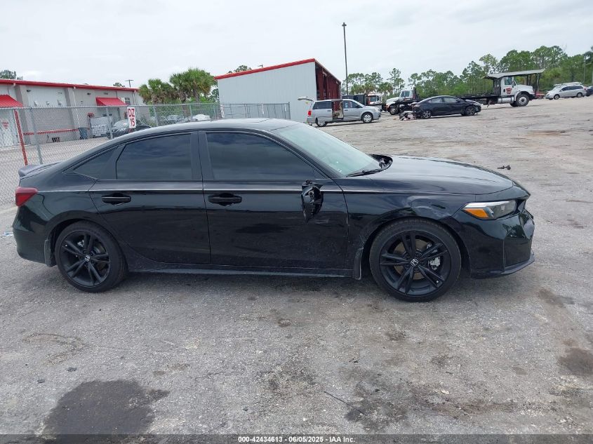 2025 Honda Civic Si Base W/High Performance Summer Tires/ VIN: 2HGFE1E53SH476846 Lot: 42434613