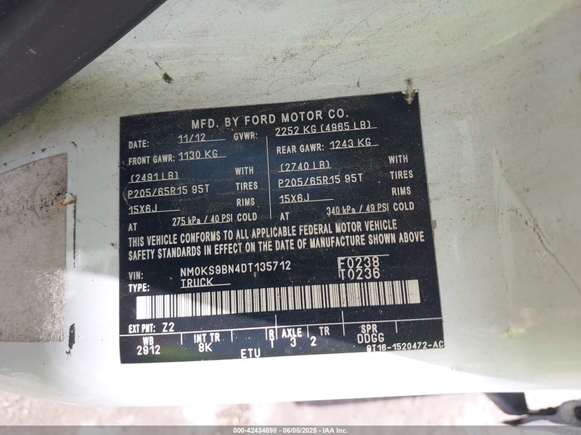 2013 FORD TRANSIT CONNECT XLT - NM0KS9BN4DT135712