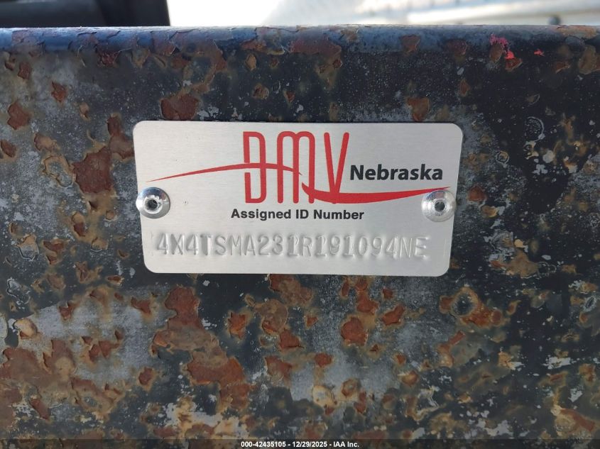 2000 Salem Other VIN: 4X4TSMA231R191094 Lot: 42435105