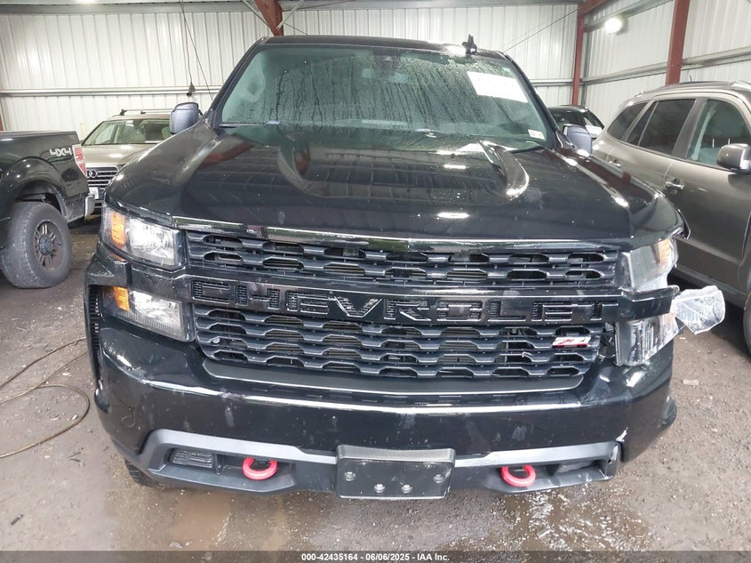 2021 CHEVROLET SILVERADO 1500 4WD  SHORT BED CUSTOM TRAIL BOSS - 1GCPYCEFXMZ435003