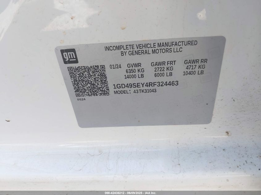 2024 GMC Sierra 3500hd - 1GD49SEY4RF324463