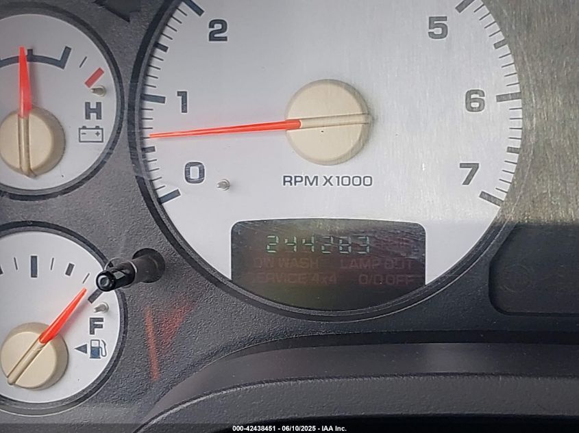 2003 Dodge Ram 1500 Slt/Laramie/St VIN: 1D7HA18D63S243436 Lot: 42438451