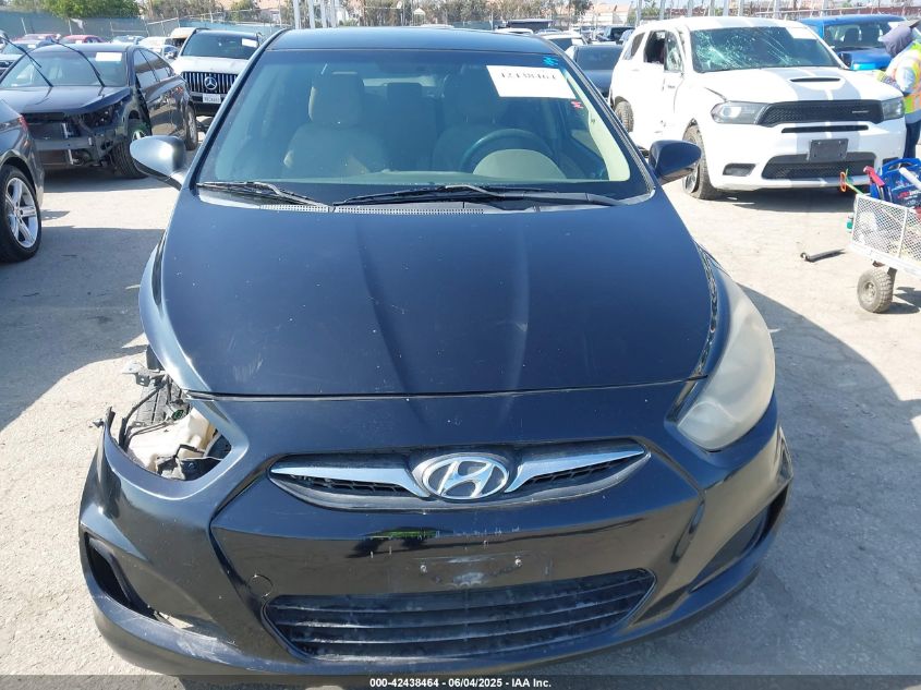 2012 Hyundai Accent Gls VIN: KMHCT4AE2CU166244 Lot: 42438464