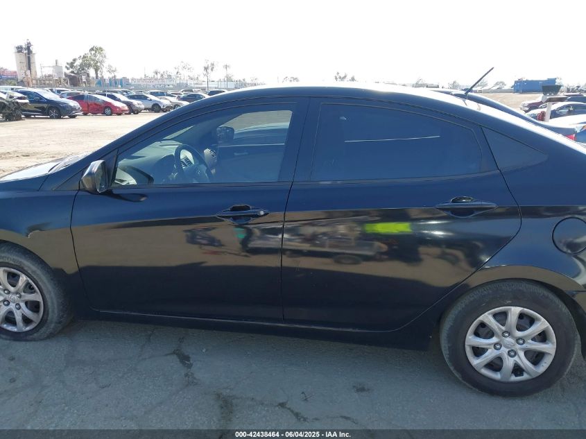 2012 Hyundai Accent Gls VIN: KMHCT4AE2CU166244 Lot: 42438464