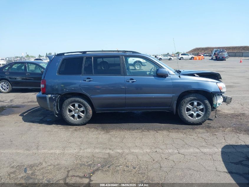 2007 Toyota Highlander V6 VIN: JTEHP21A370203973 Lot: 42438481