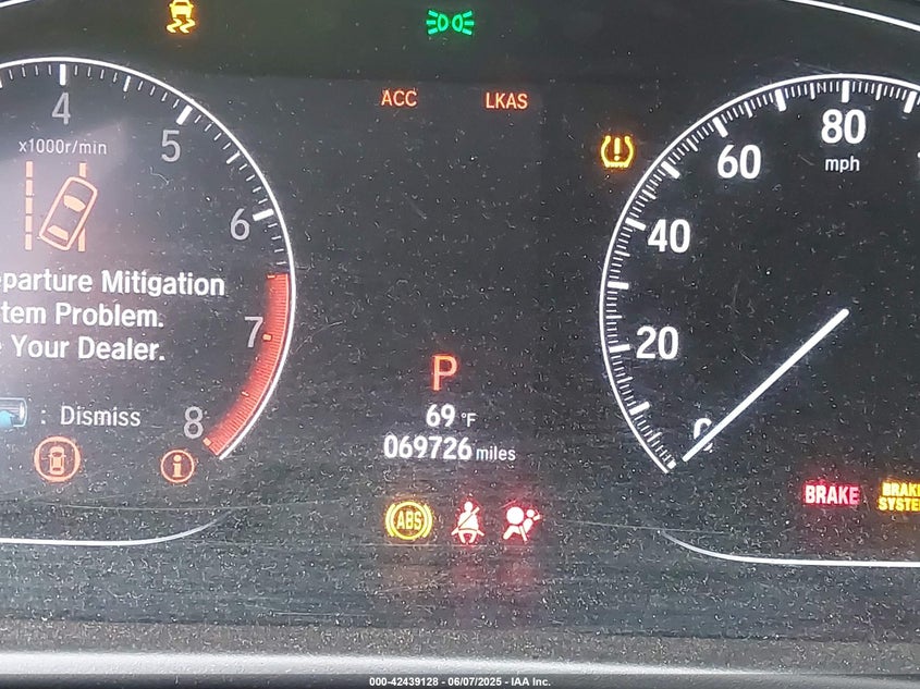 2020 HONDA ACCORD VIN: 1HGCV1F11LA075553