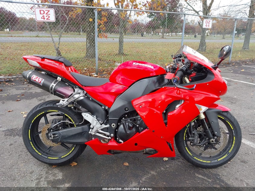 2007 Kawasaki Zx1000 D VIN: NJ1627E Lot: 42441006