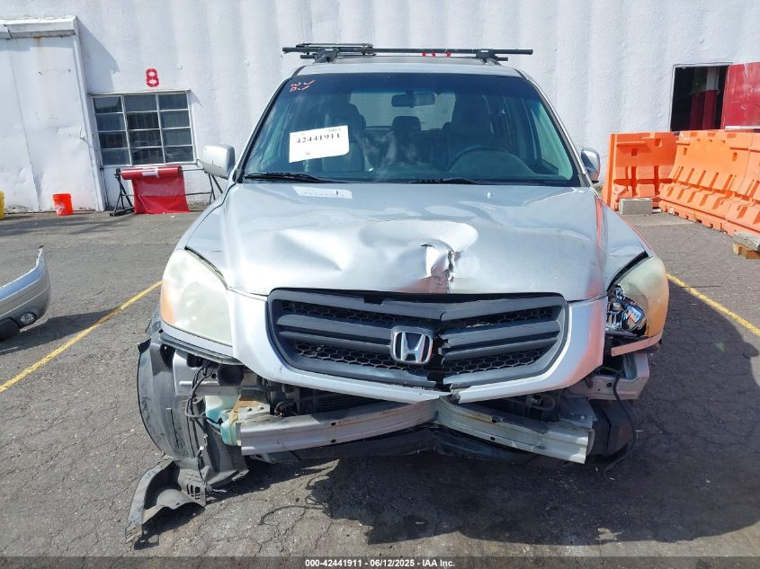 2005 Honda Pilot Ex-L VIN: 2HKYF18625H506052 Lot: 42441911