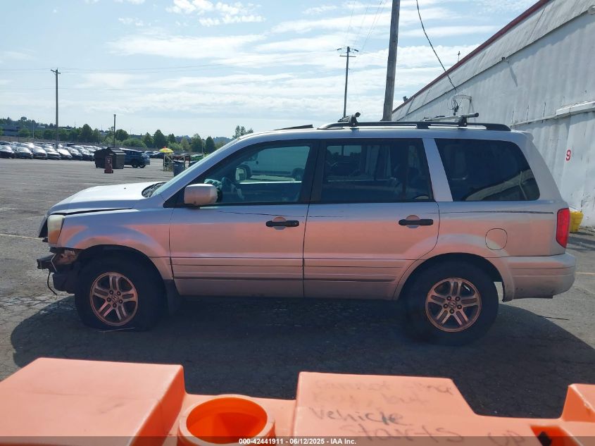 2005 Honda Pilot Ex-L VIN: 2HKYF18625H506052 Lot: 42441911