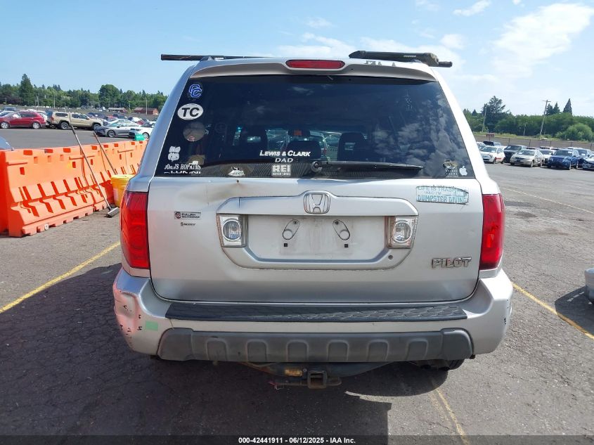 2005 Honda Pilot Ex-L VIN: 2HKYF18625H506052 Lot: 42441911