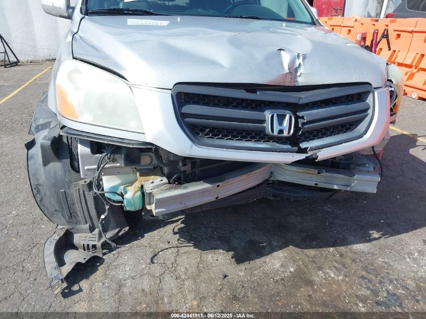 2005 Honda Pilot Ex-L VIN: 2HKYF18625H506052 Lot: 42441911