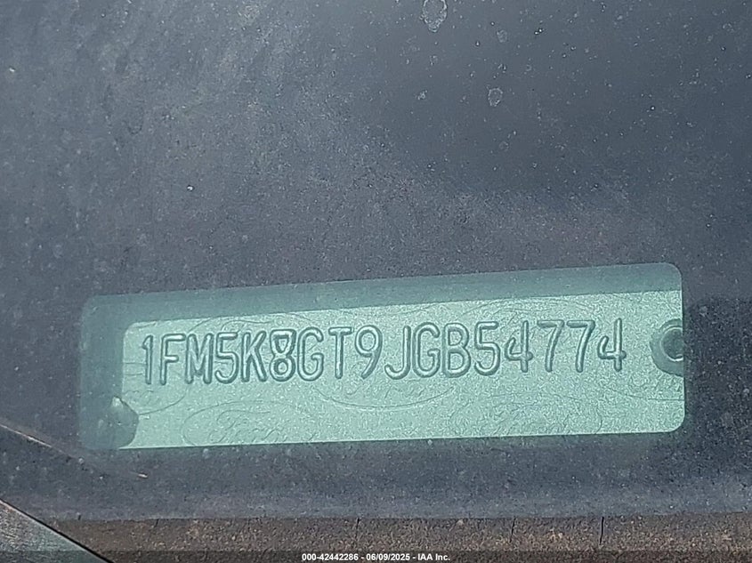 2018 FORD EXPLORER SPORT - 1FM5K8GT9JGB54774