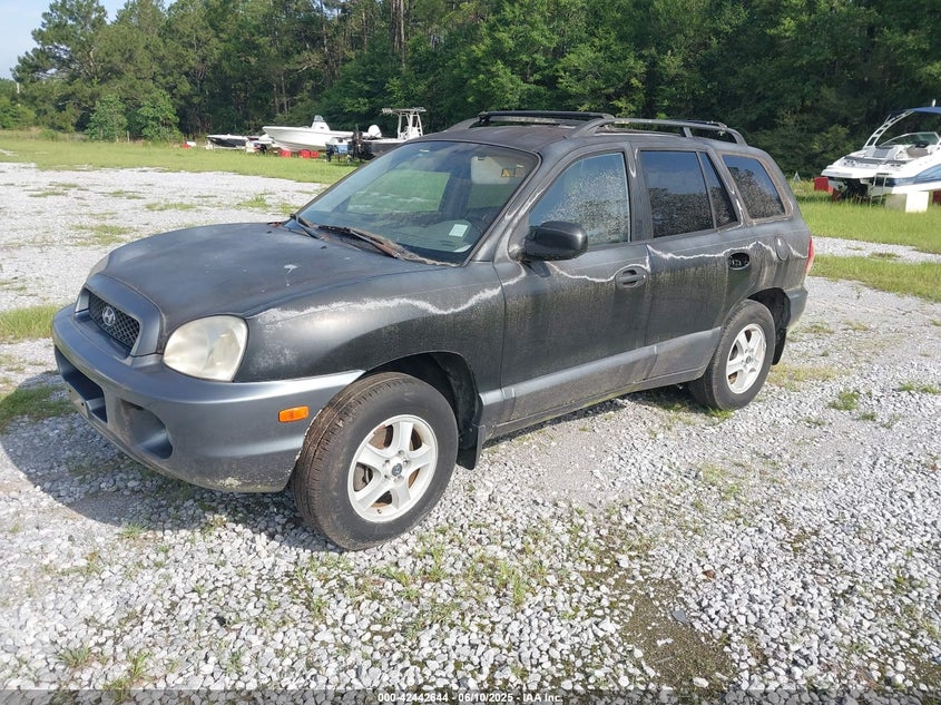 2002 Hyundai Santa Fe Gls/Lx black other gasoline KM8SC73D42U322915 photo #3