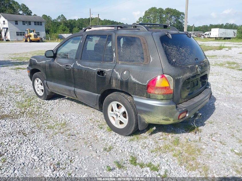 2002 Hyundai Santa Fe Gls/Lx black other gasoline KM8SC73D42U322915 photo #4