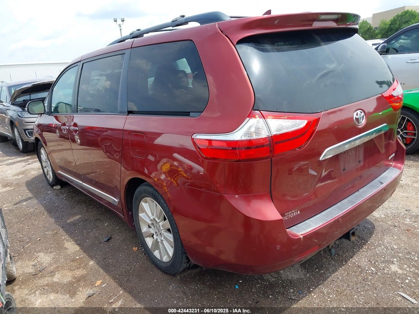 2015 TOYOTA SIENNA LIMITED 7 PASSENGER - 5TDYK3DC9FS637283