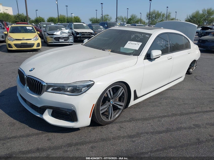 Vin: wba7f0c59ggl99882, lot: 42936499, bmw 750i 20162