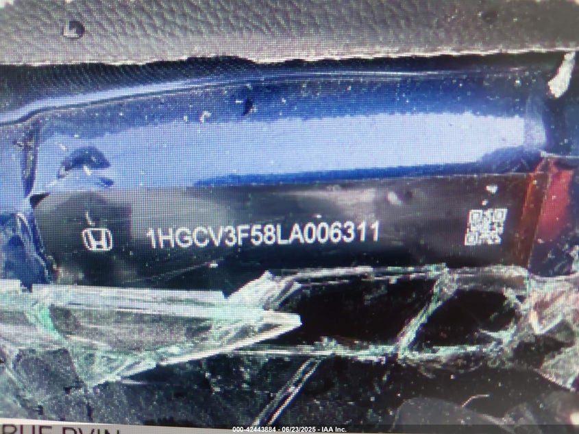 2020 Honda Accord Hybrid Ex-L VIN: 1HGCV3F58LA006311 Lot: 42443884