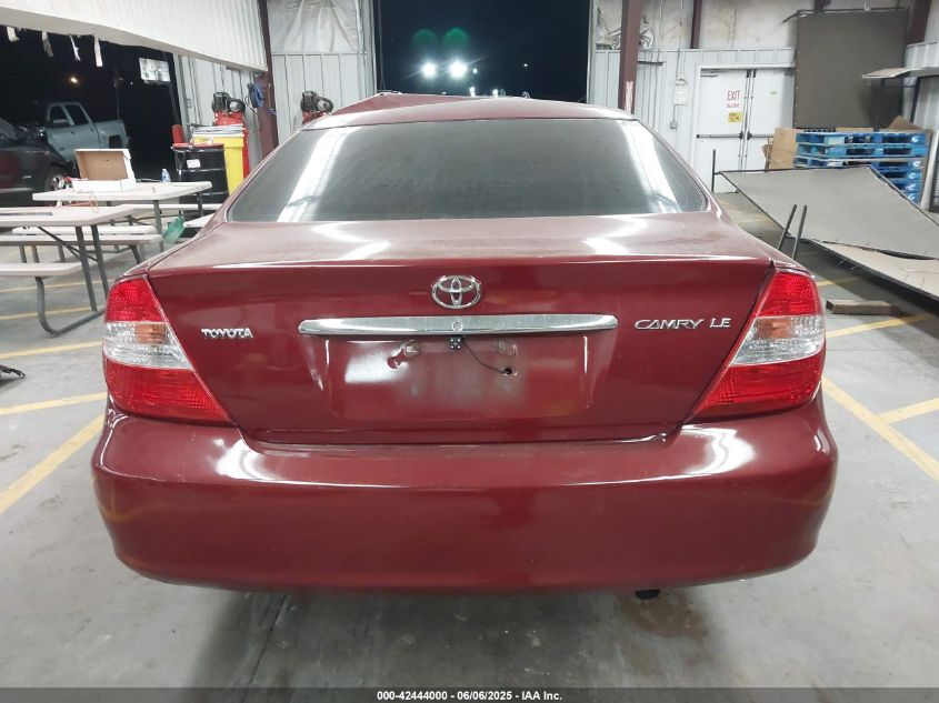 2004 Toyota Camry Le VIN: 4T1BE32K24U323602 Lot: 42444000