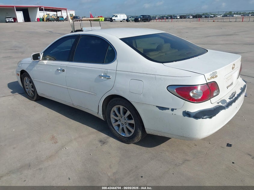 2002 Lexus Es 300 white sedan gasoline JTHBF30G020034348 photo #4