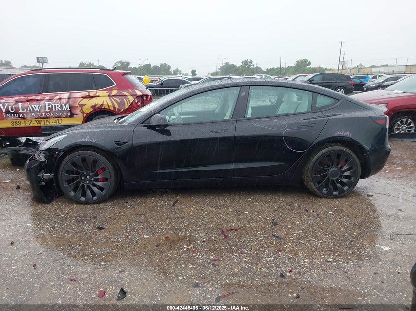 2022 Tesla Model 3 Performance Dual Motor All-Wheel Drive VIN: 5YJ3E1EC9NF354857 Lot: 42445406