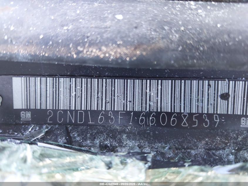 2006 Chevrolet Equinox Lt VIN: 2CNDL63F166068539 Lot: 42447049