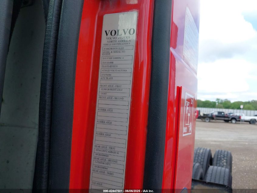 2013 Volvo Vn Vnm VIN: 4V4MC9EG6DN131305 Lot: 42447501