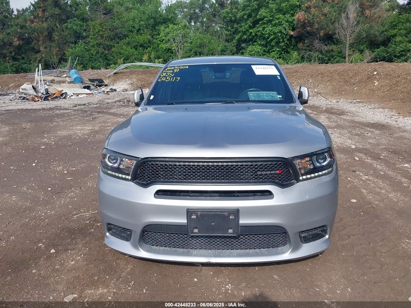 2019 Dodge Durango 3.6 Gt Plus Rwd Grey Lot 111042448233 Vin 1C4RDHDG7KC645117