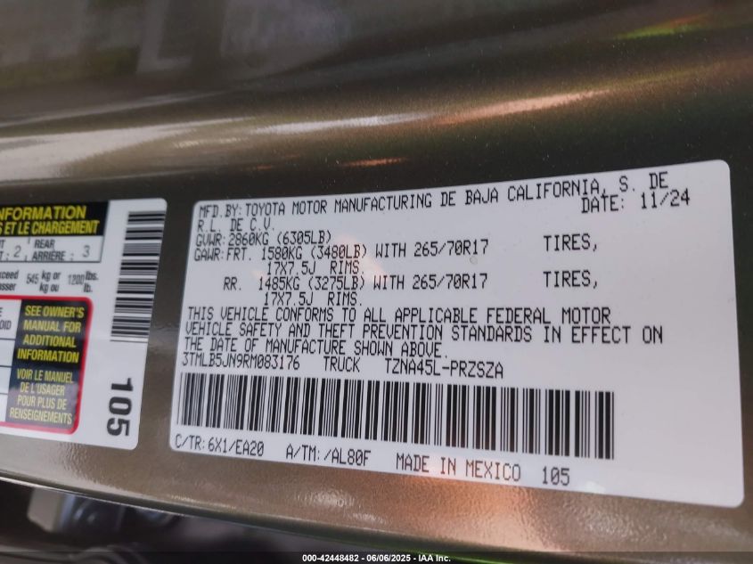 2024 Toyota Tacoma - 3TMLB5JN9RM083176