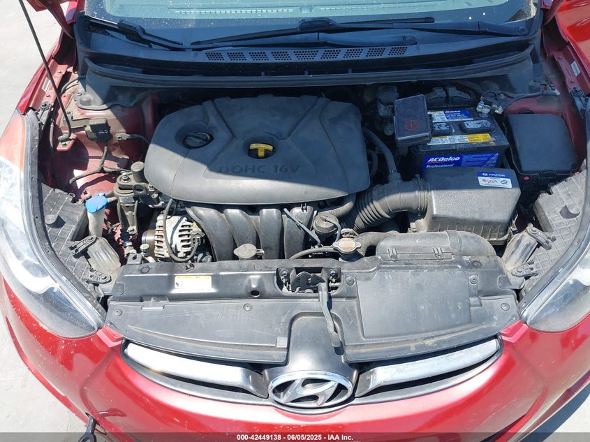 2012 HYUNDAI ELANTRA VIN: KMHDH4AE0CU192590