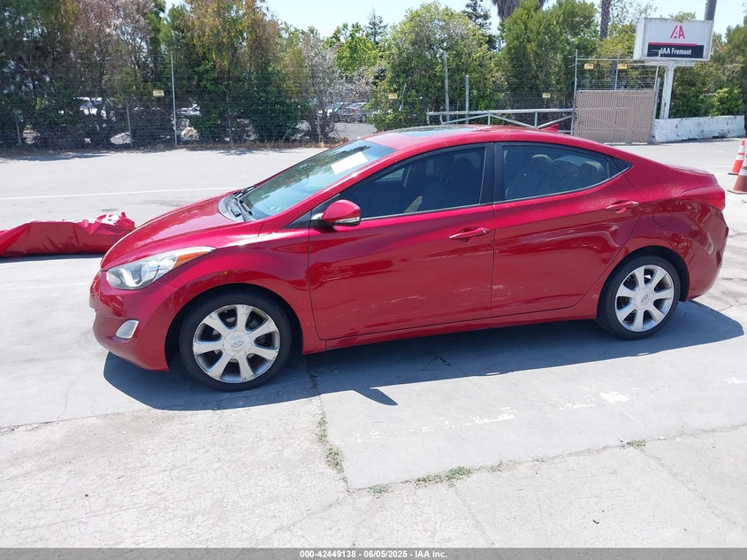 2012 HYUNDAI ELANTRA VIN: KMHDH4AE0CU192590
