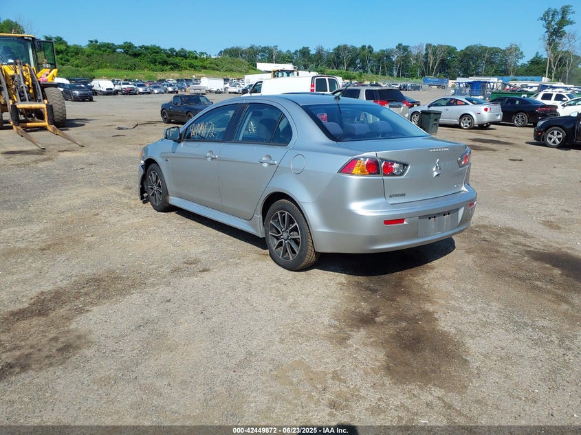 2017 Mitsubishi Lancer Es silver sedan gasoline JA32U2FU1HU013748 photo #4