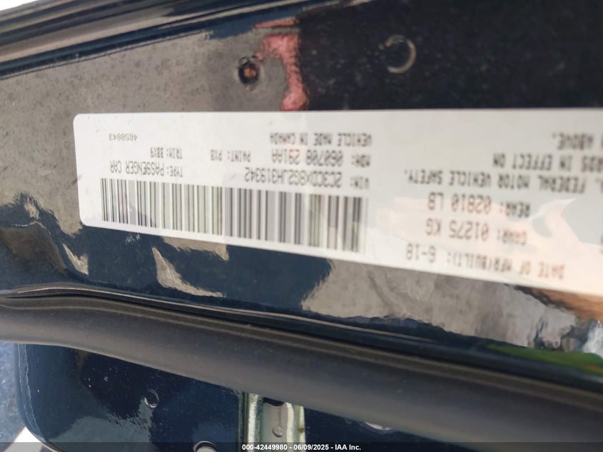 2018 DODGE CHARGER SXT RWD - 2C3CDXBG2JH319342