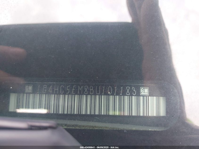 2011 Buick Lucerne Cxl VIN: 1G4HC5EM8BU101183 Lot: 42450841