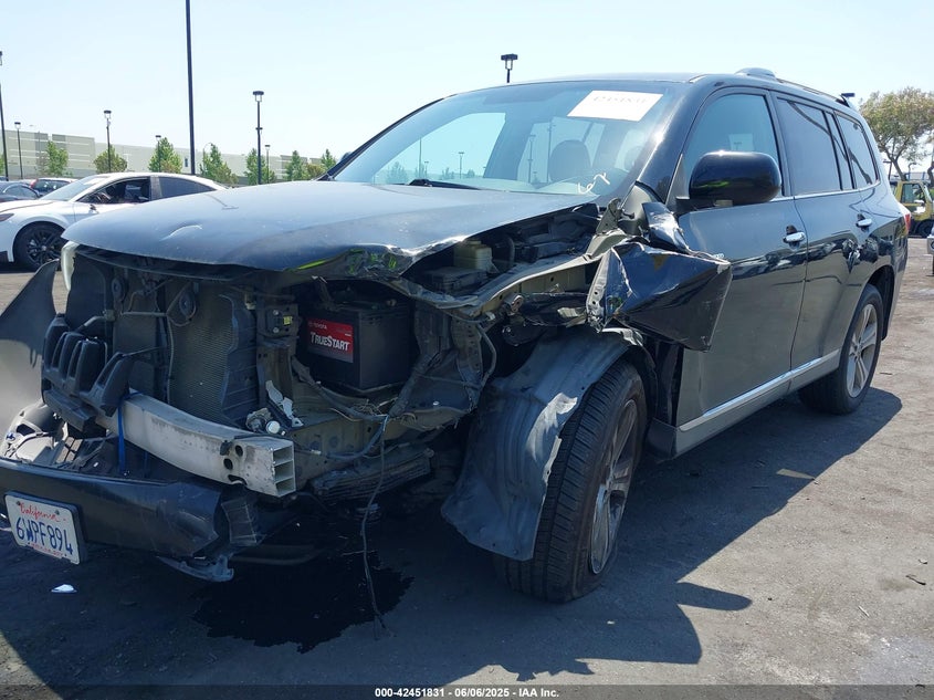 2012 TOYOTA HIGHLANDER VIN: 5TDDK3EHXCS166619