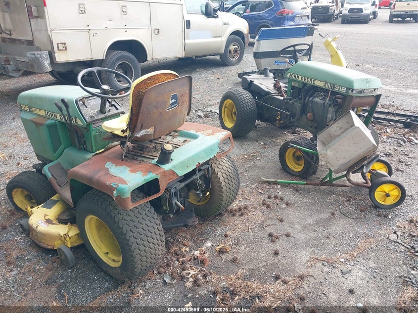 2000 MISC JOHN DEERE MACHINERY TRACTORS, SNOWBLOWER, SALT SPREADER