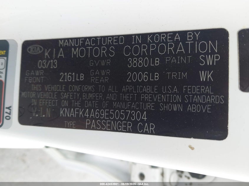 2014 KIA FORTE LX - KNAFK4A69E5057304