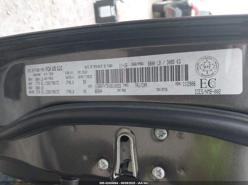 2017 RAM 1500 REBEL - 1C6RR7YT5HS610293